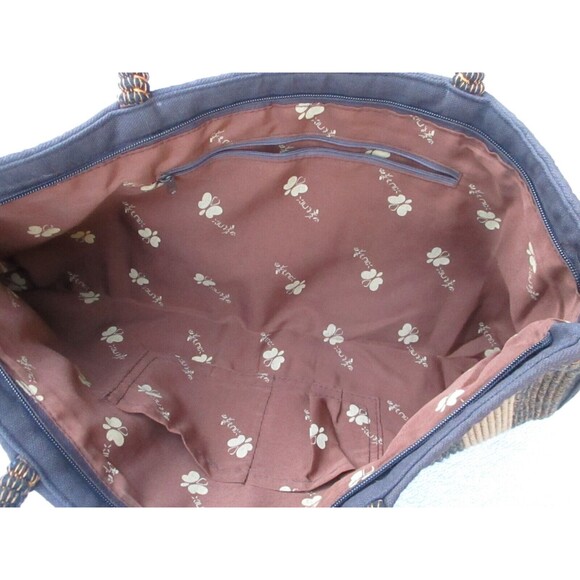 Unique Shoulder Bag Women's Brown Tan Orange Hand Bag 19" x 10" x 2.5" New - Picture 3 of 13